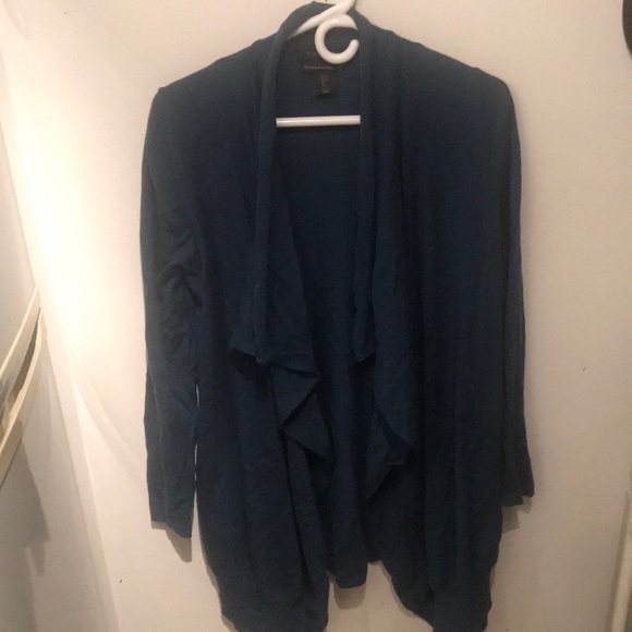 Stunning Dark Turquoise Fine Merino Wool Off the Shoulder Sweater/Shrug SZ L 🤩 - Picture 1 of 4